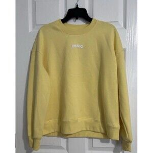 Wilo The Label Yellow Crewneck Sweatshirt Size Small Soft Comfortable